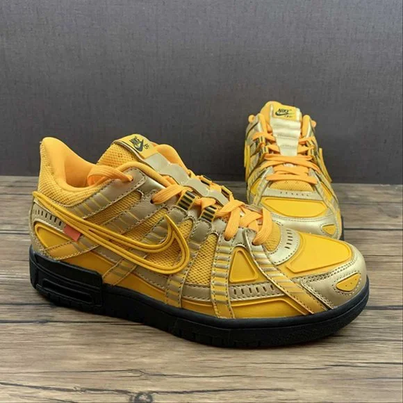 Off-White x Nike Air Rubber Dunk University Gold Sneakers - Picture 6 of 15